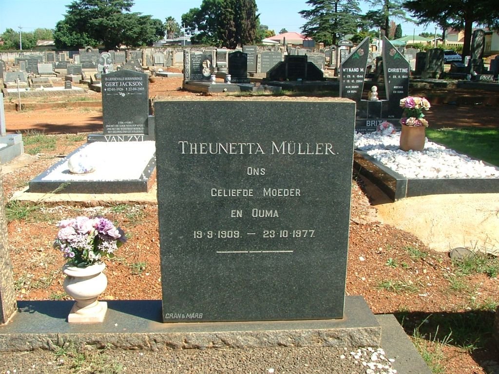 MÜLLER Theunetta 1909-1977