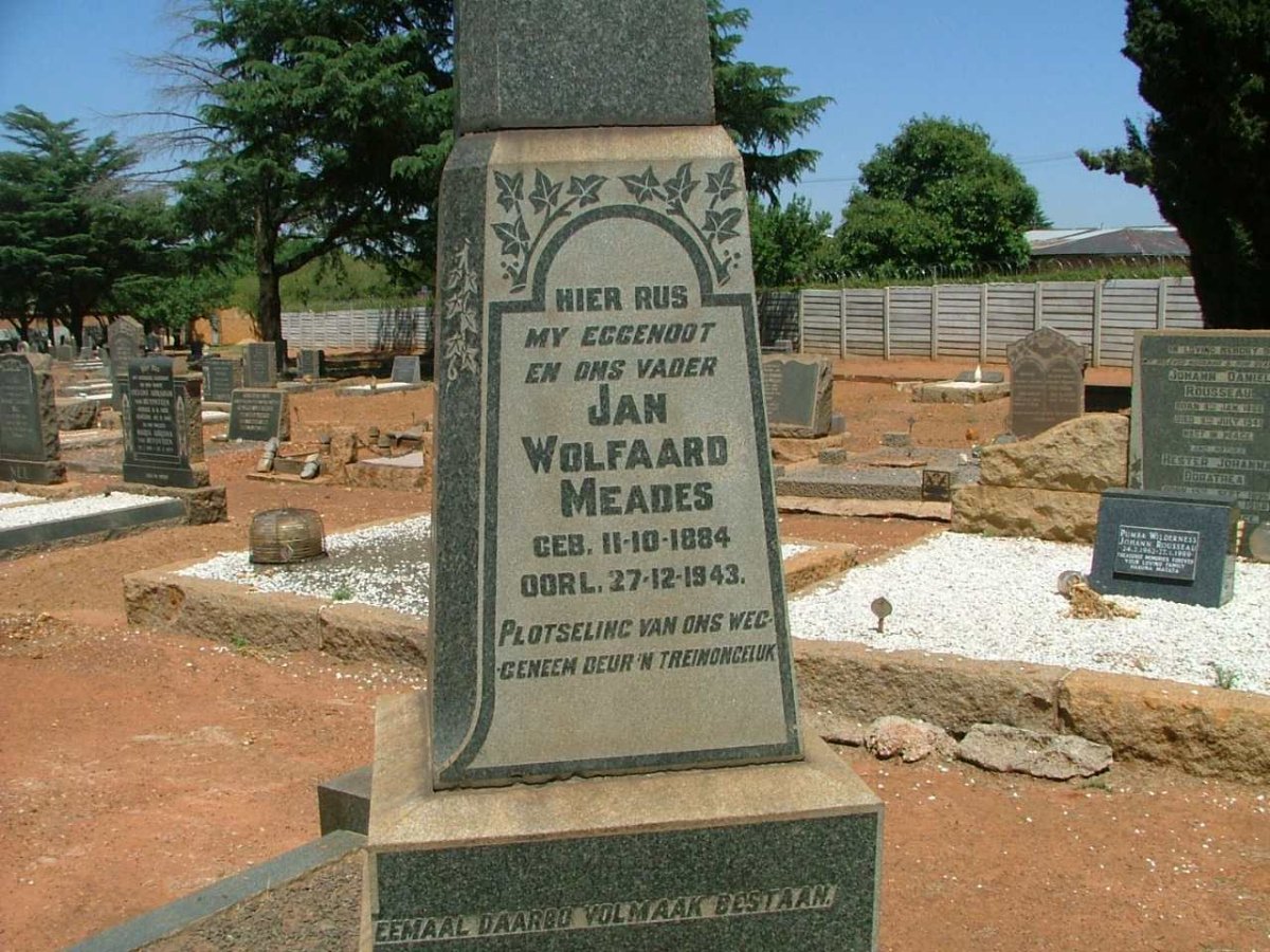 MEADES Jan Wolfaard 1884-1943