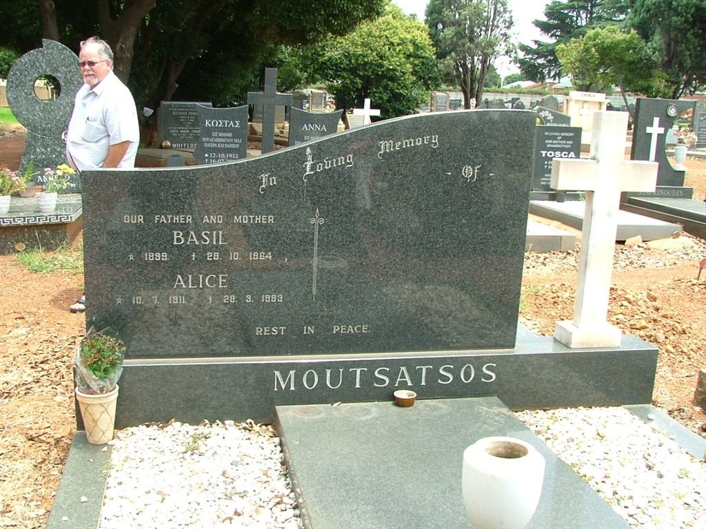 MOUTSATSOS Basil 1899-1964 &amp; Alice 1911-1983