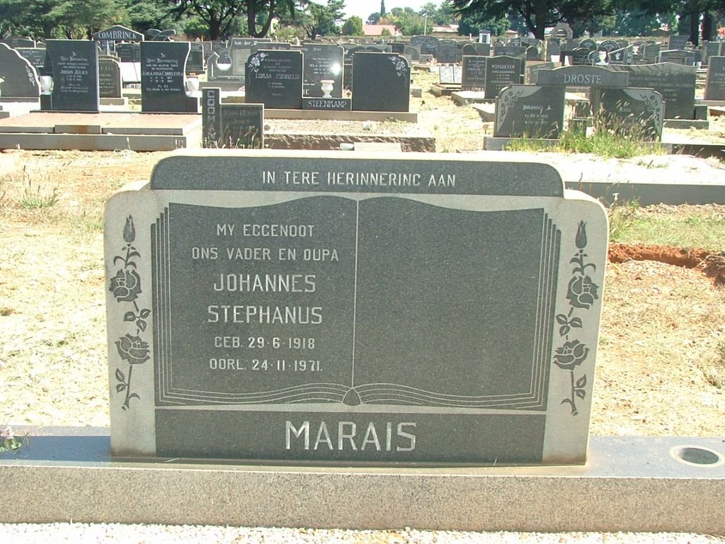 MARAIS Johannes Stephanus 1918-1971
