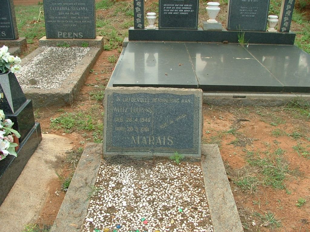 MARAIS Weitz Lourens 1946-1961