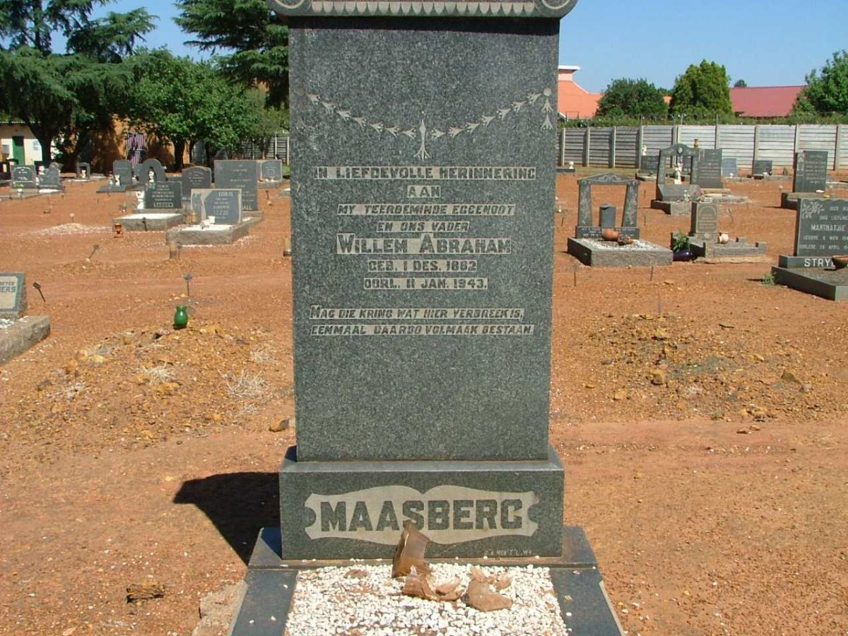 MAASBERG Willem Abraham 1882-1943