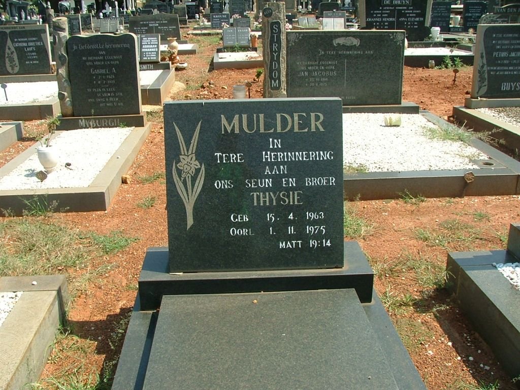 MULDER Thysie 1963-1975