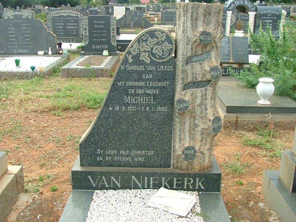 NIEKERK Michiel, van 1921-1985