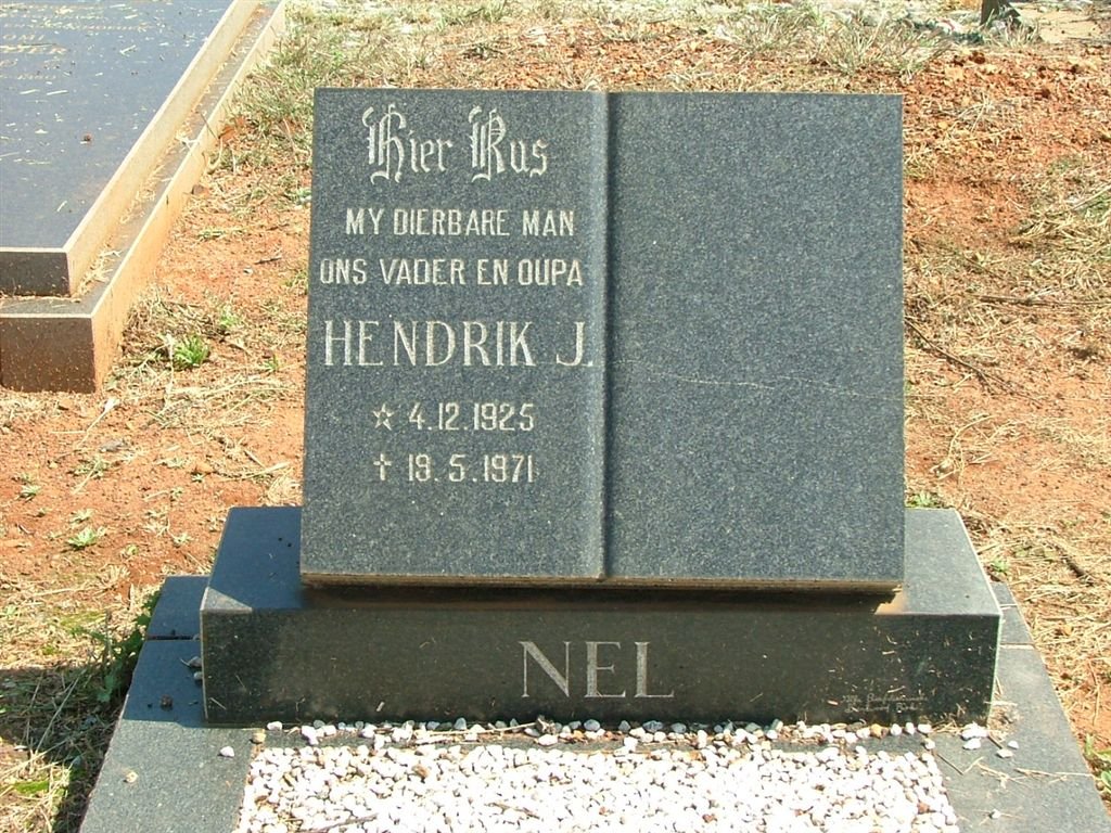 NEL Hendrik J. 1925-1971