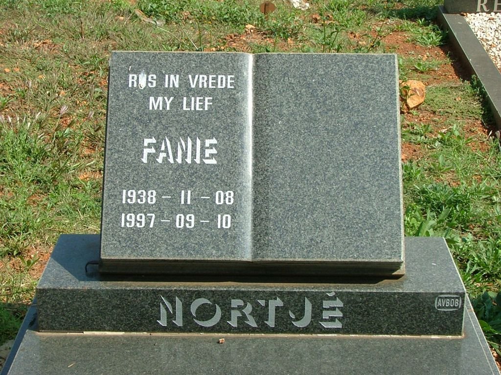 NORTJÉ Fanie 1938-1997