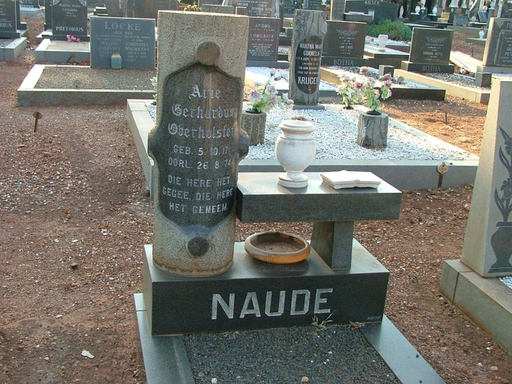 NAUDE Arie Gerhardus Oberholster 1917-1974