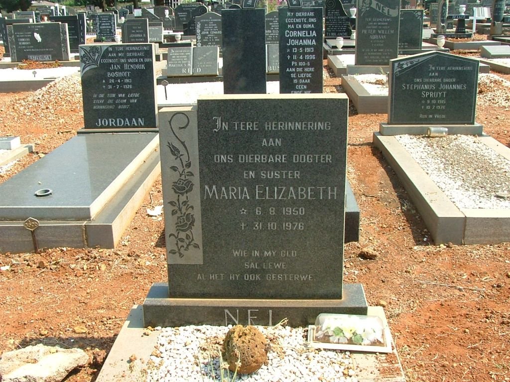 NEL Maria Elizabeth 1950-1976