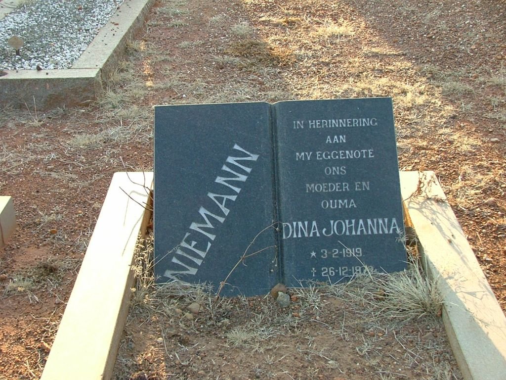 NIEMANN Dina Johanna 1919-1973