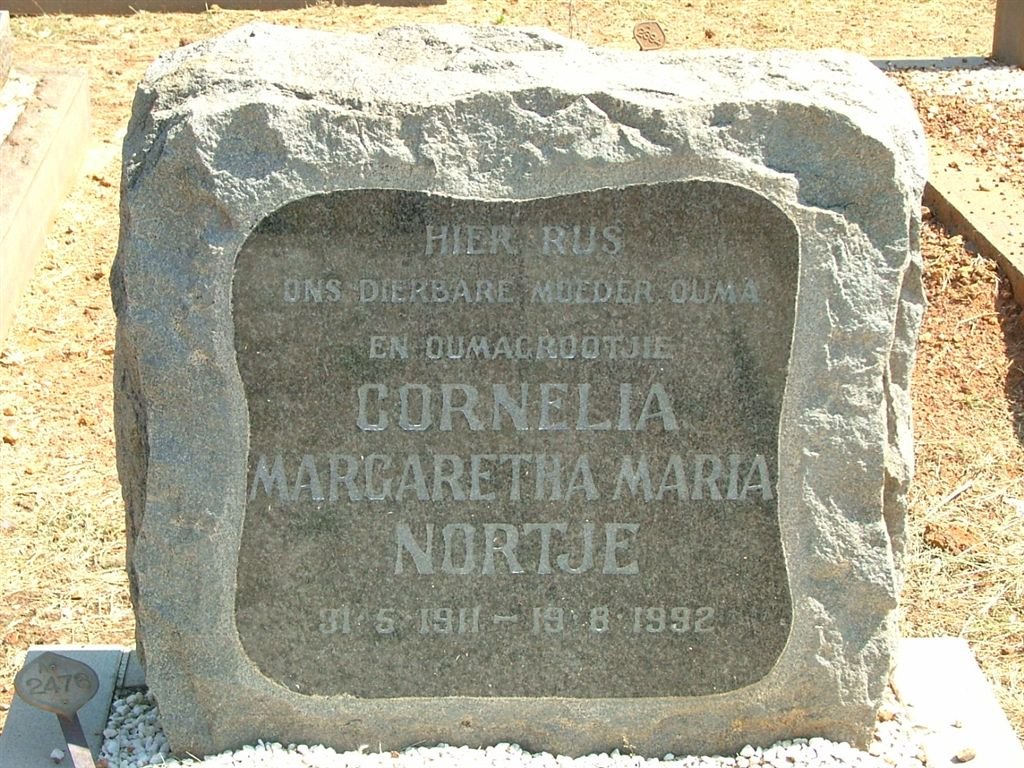 NORTJE Cornelia Margaretha Maria 1911-1992