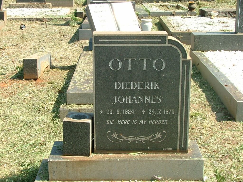 OTTO Diederik Johannes 1924-1970