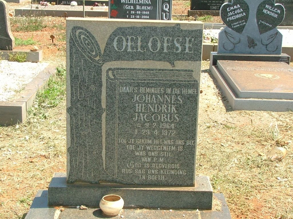 OELOFSE Johannes Hendrik Jacobus 1964-1972