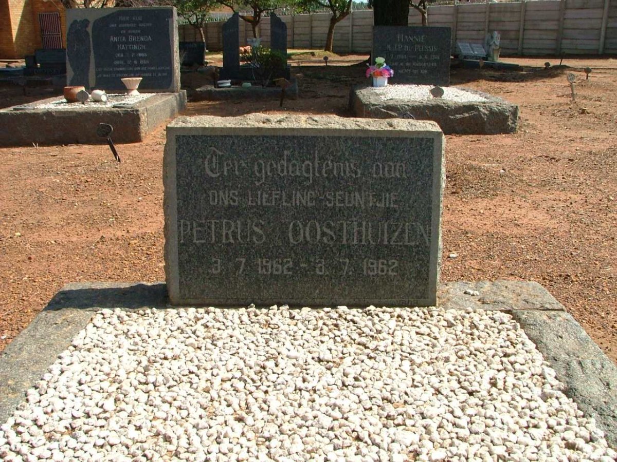 OOSTHUIZEN Petrus 1962-1962