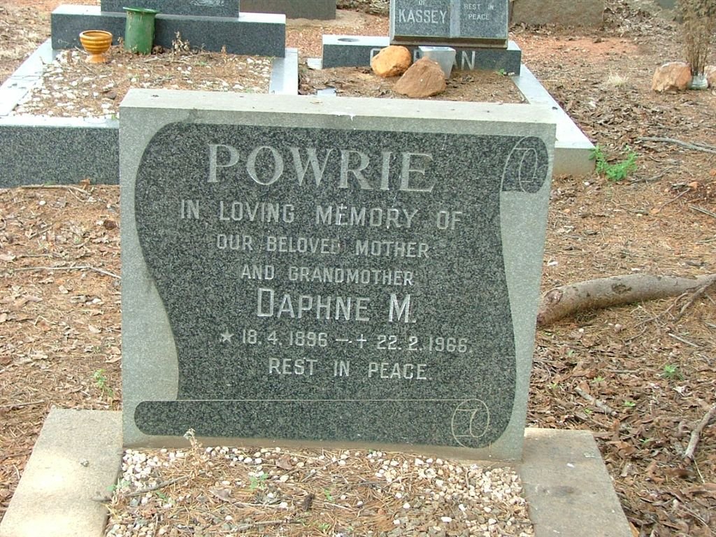 POWRIE  Daphne M. 1896-1966