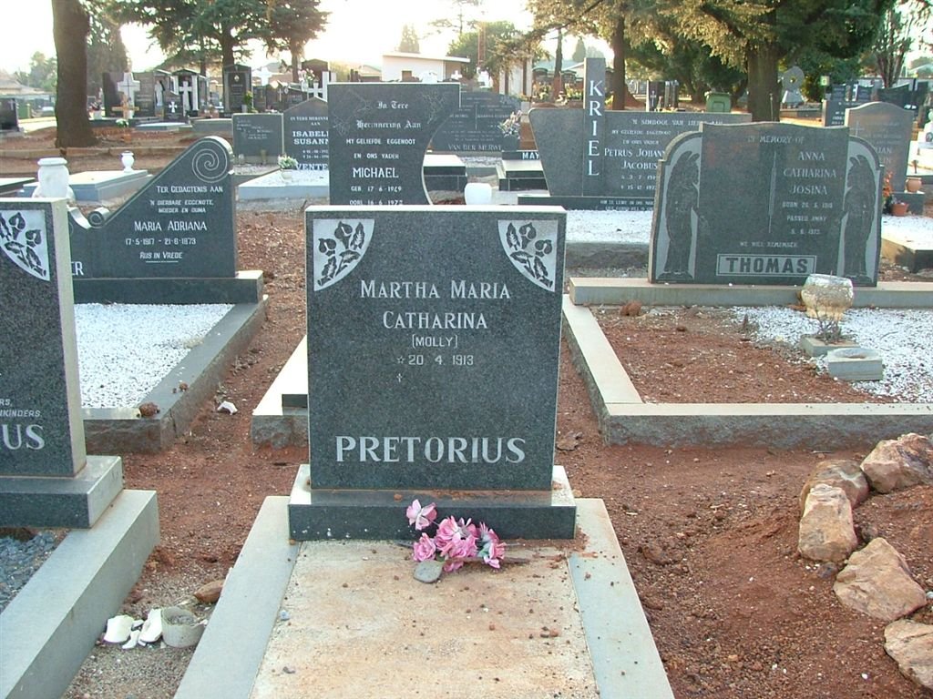 PRETORIUS Martha Maria Catharina 1913-