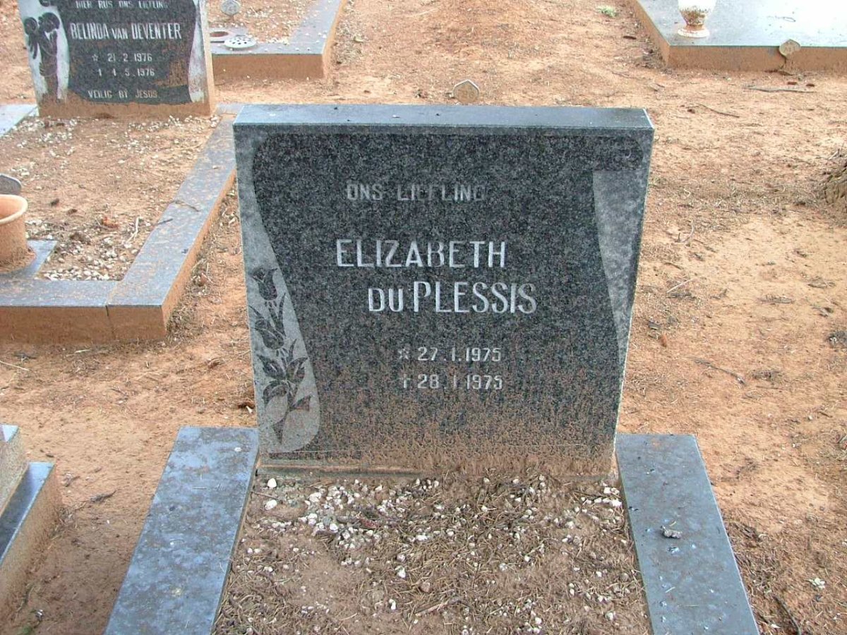 PLESSIS Elizabeth, du  1975-1975