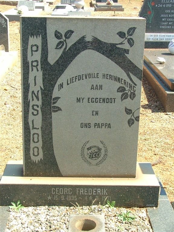 PRINSLOO George Frederik 1935-1971
