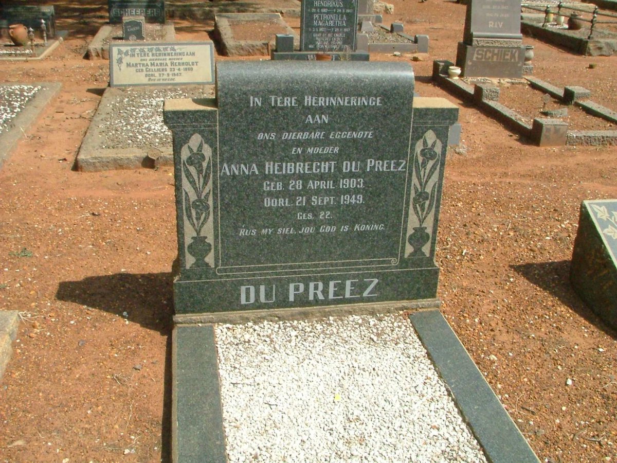 PREEZ Anna Heibrecht, du 1903-1949