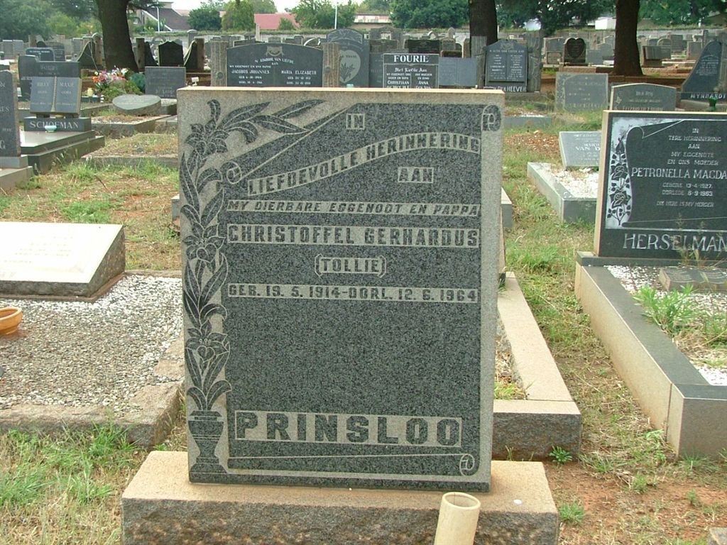 PRINSLOO Christoffel Gerhardus 1914-1964