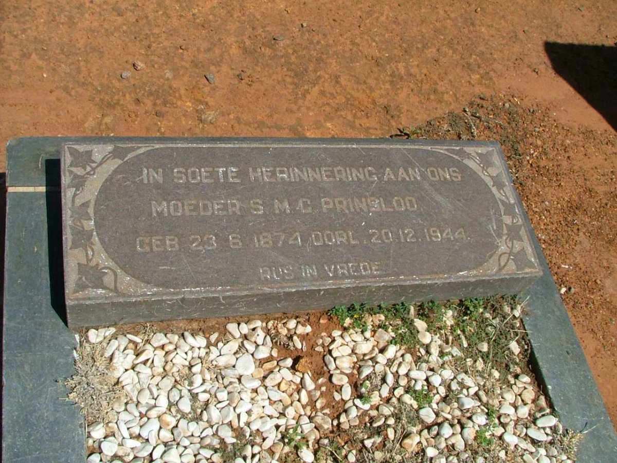 PRINSLOO S.M.C. 1874-1944