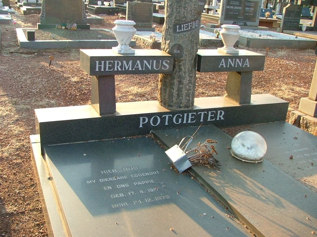 POTGIETER Hermanus 1917-1973 &amp; Anna 1923-2001