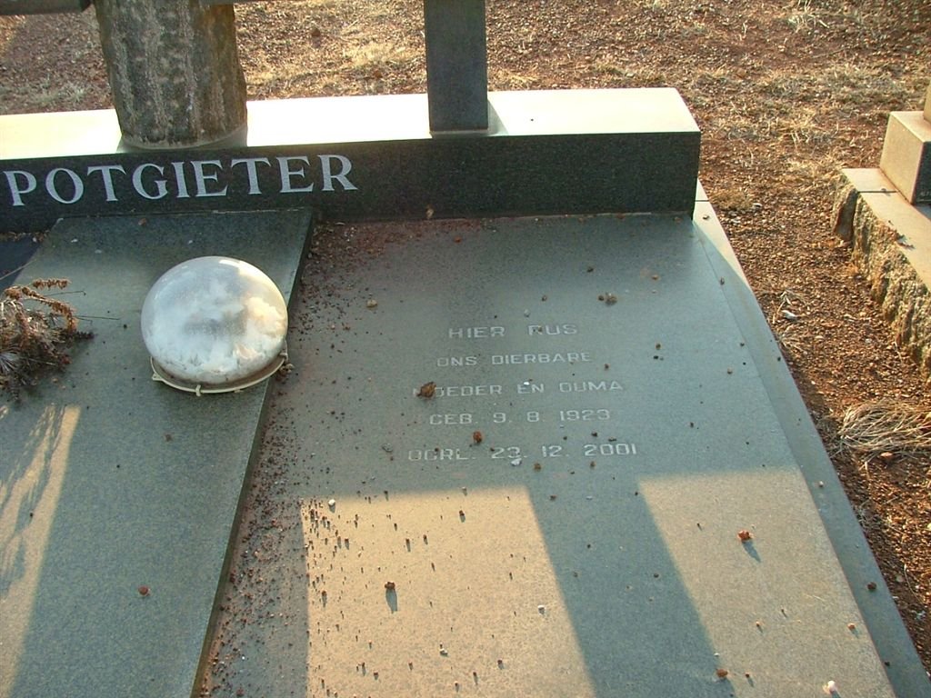 POTGIETER Hermanus 1917-1973 &amp; Anna 1923-2001