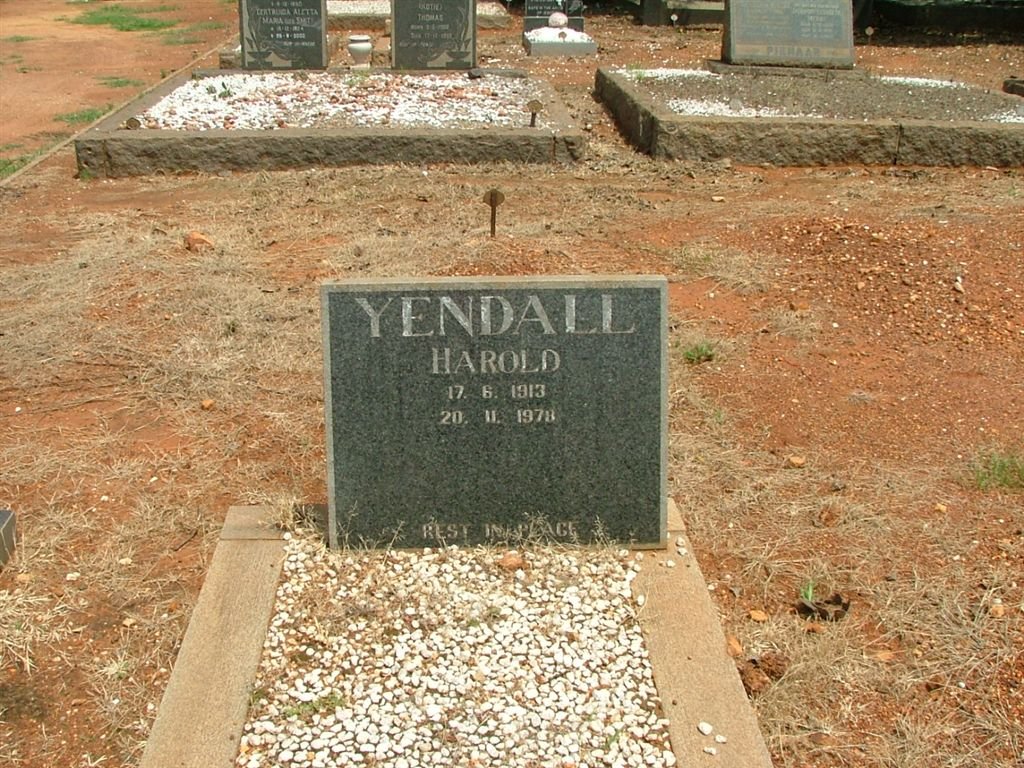 YENDALL Harold 1913-1978