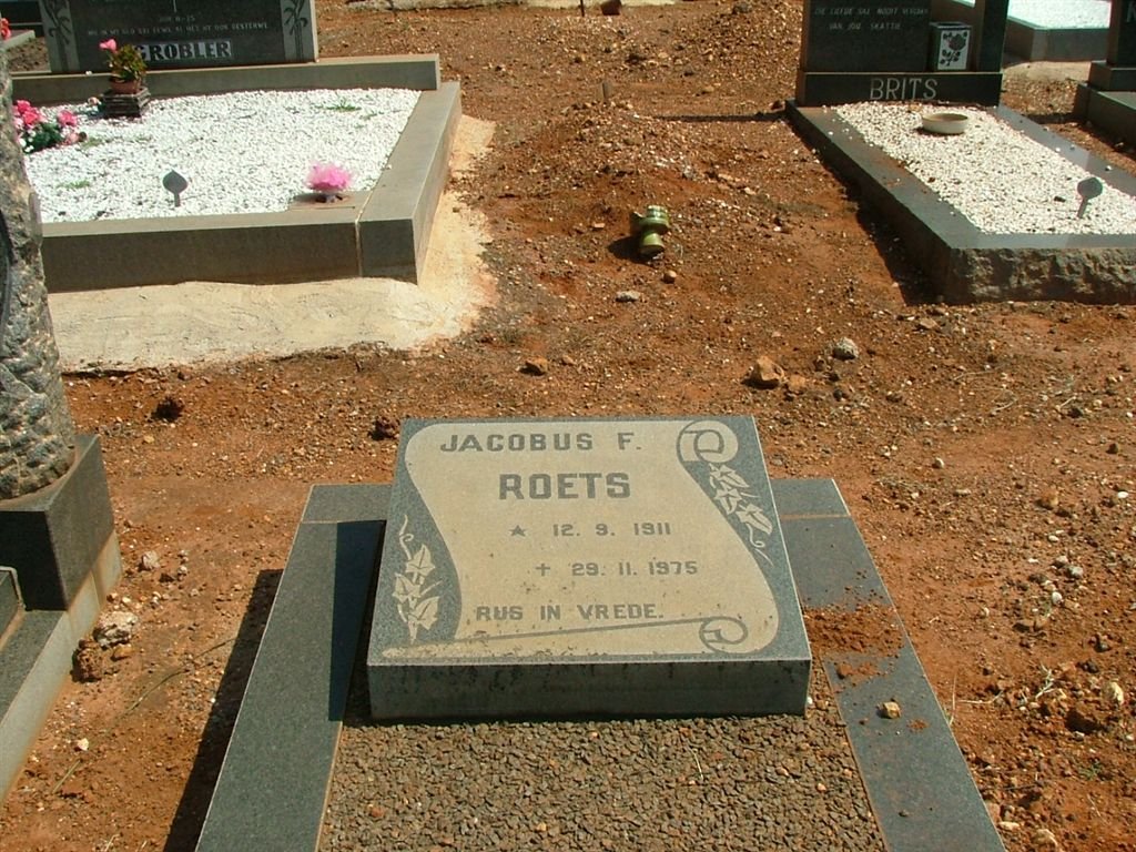 ROETS Jacobus F. 1911-1975