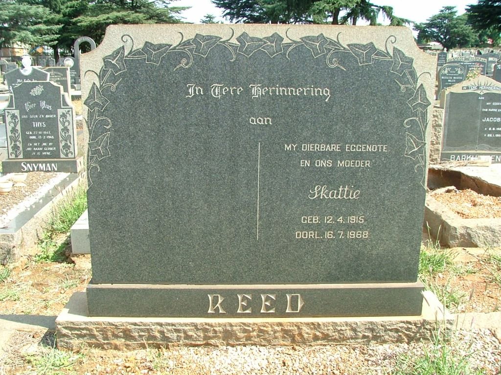 REED Skattie 1915-1968