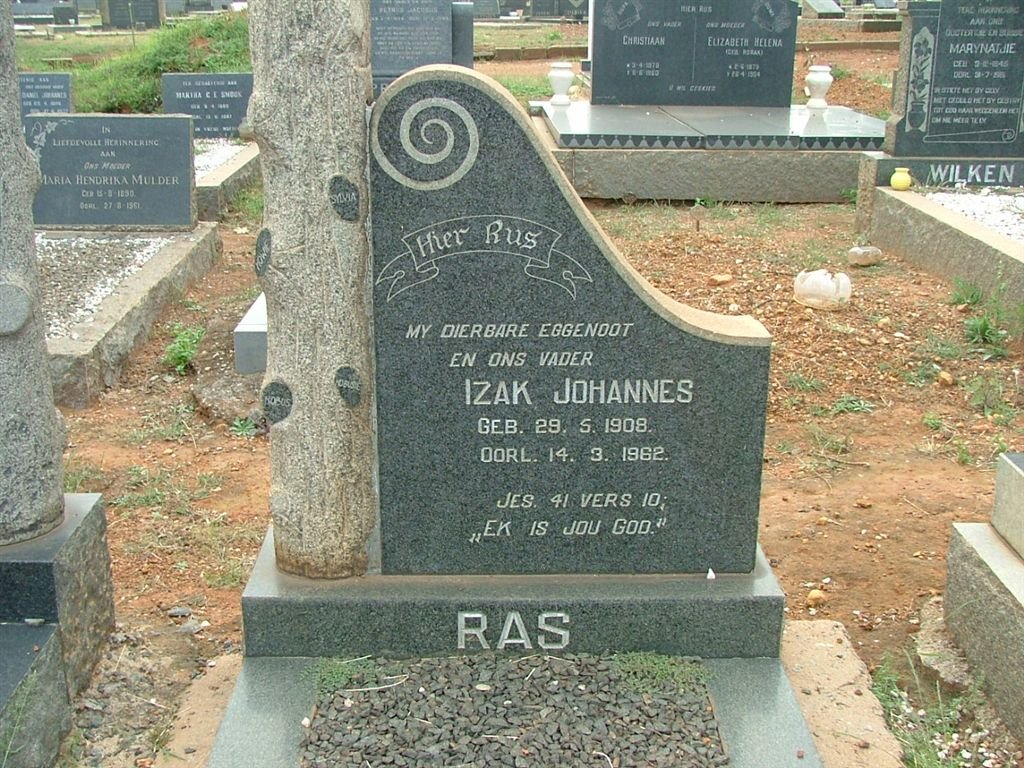 RAS Izak Johannes 1908-1962