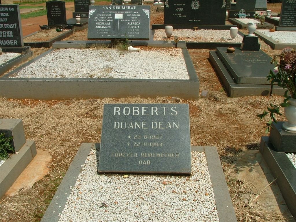 ROBERTS Duane Dean 1967-1984