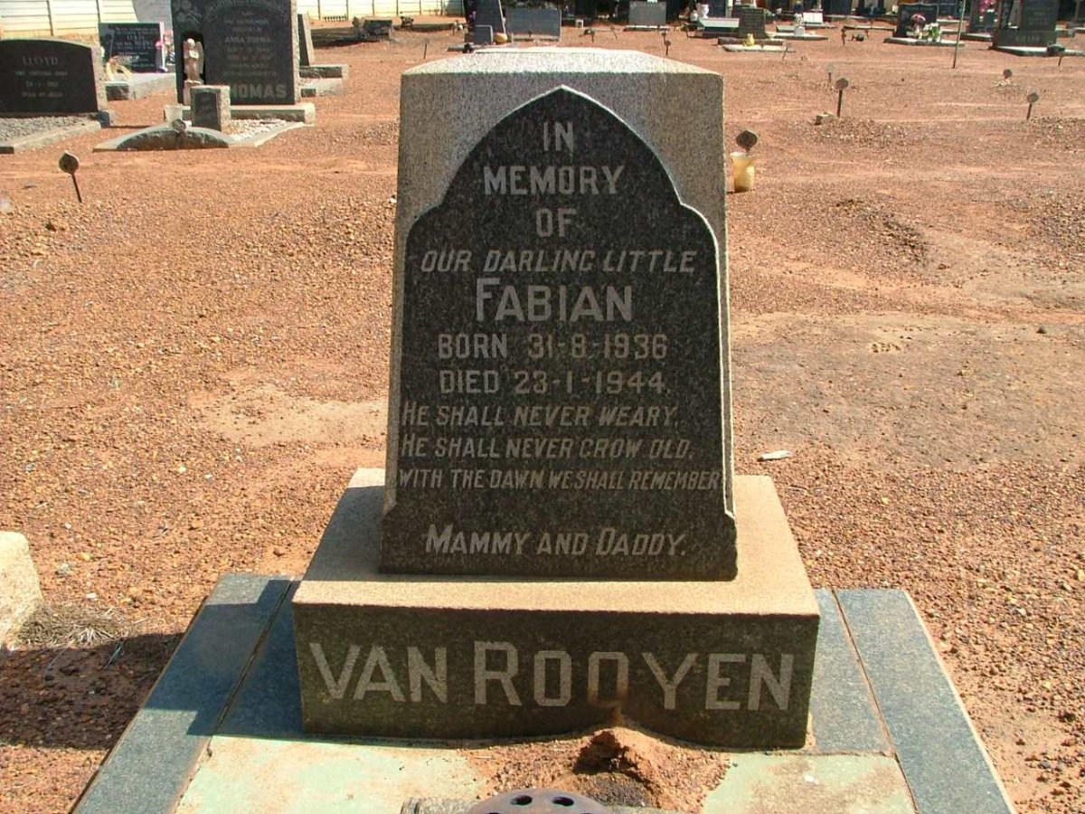 ROOYEN Fabian, van 1936-1944