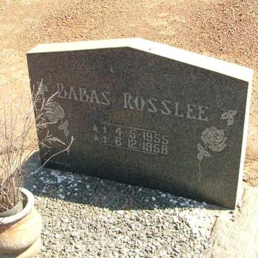 ROSSLEE Baba 1955- 1958