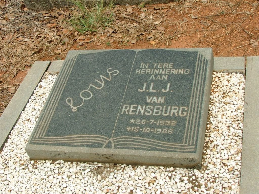 RENSBURG J.L.J., van 1932-1986