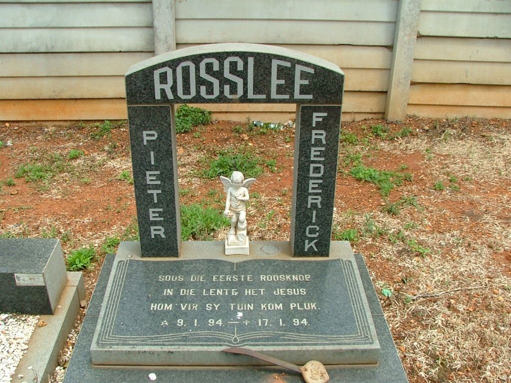 ROSSLEE Pieter Frederick 1994-1994