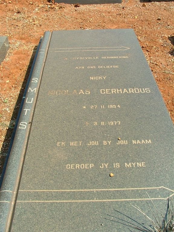 SMUTS Nicolaas Gerhardus 1954-1977