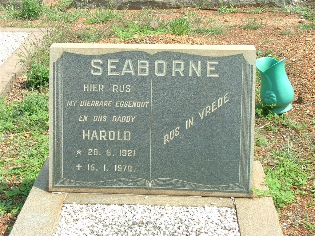 SEABORNE Harold 1921-1970