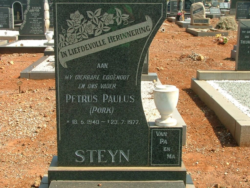 STEYN Petrus Paulus 1940-1977