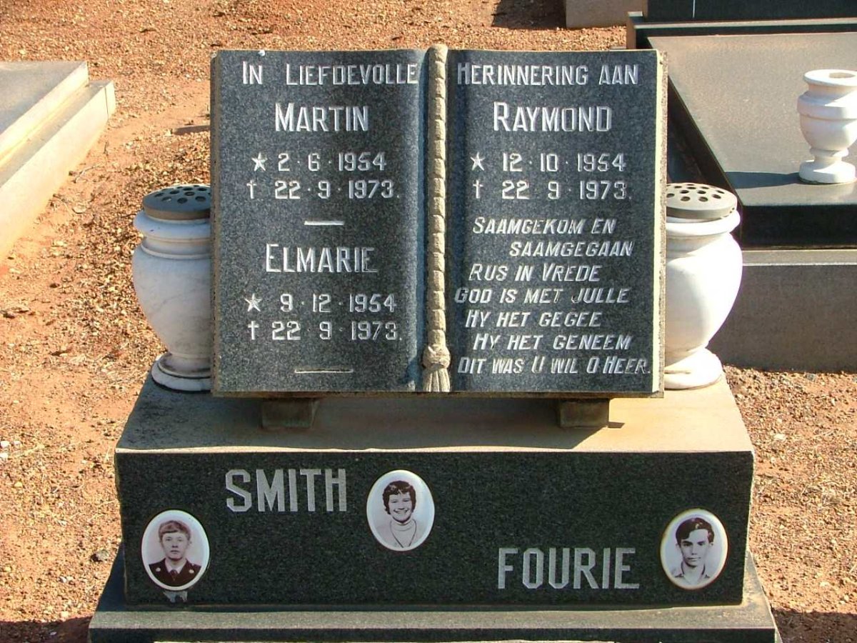 SMITH Martin 1954-1973 &amp; Elmarie 1954-1973 :: FOURIE Raymond 1954-1973