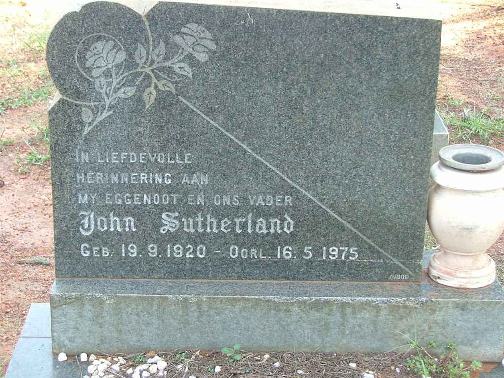 SUTHERLAND John 1920-1975