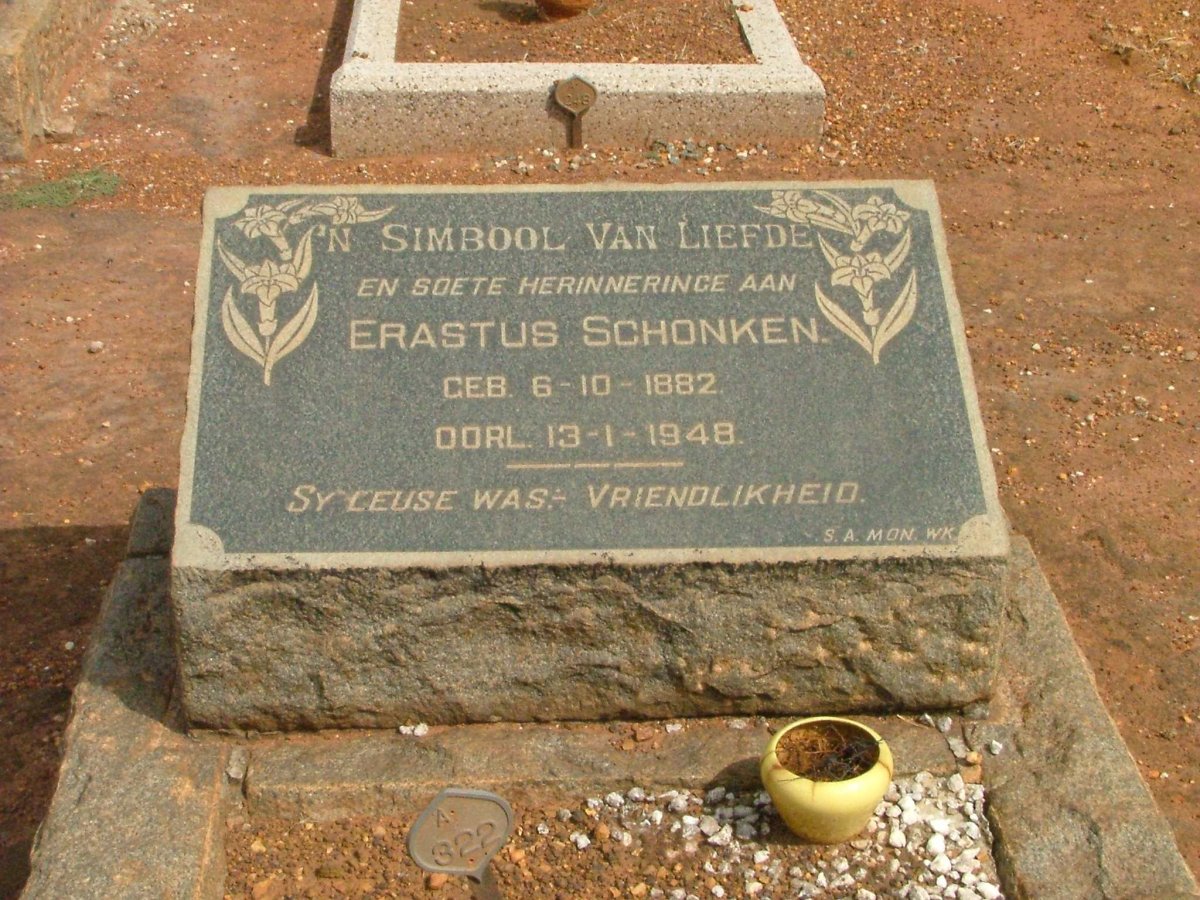 SCHONKEN Erastus 1882-1948