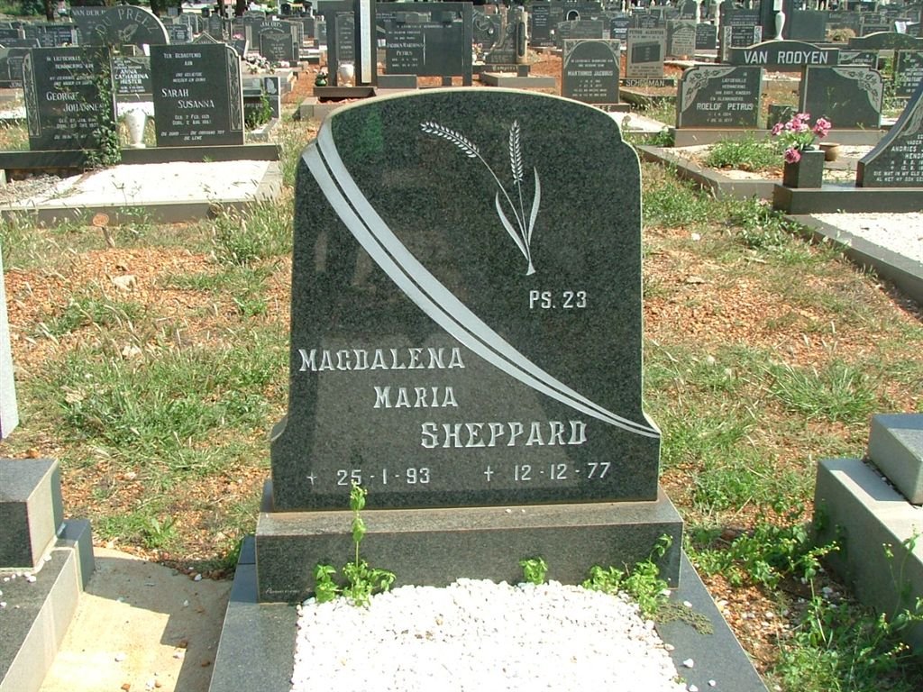 SHEPPARD Magdalena Maria 1893-1977