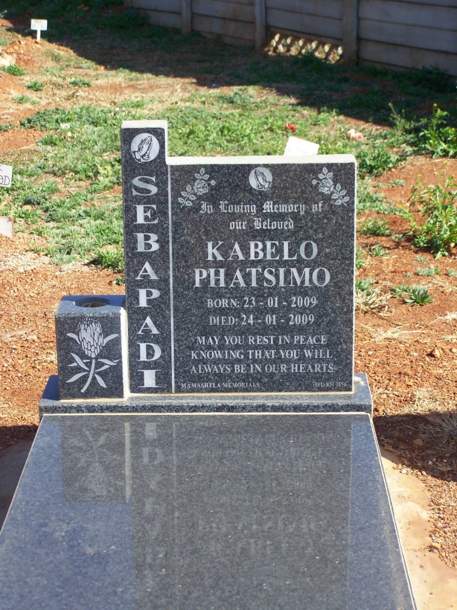 SEBAPADI Kabelo Phatsimo 2009-2009