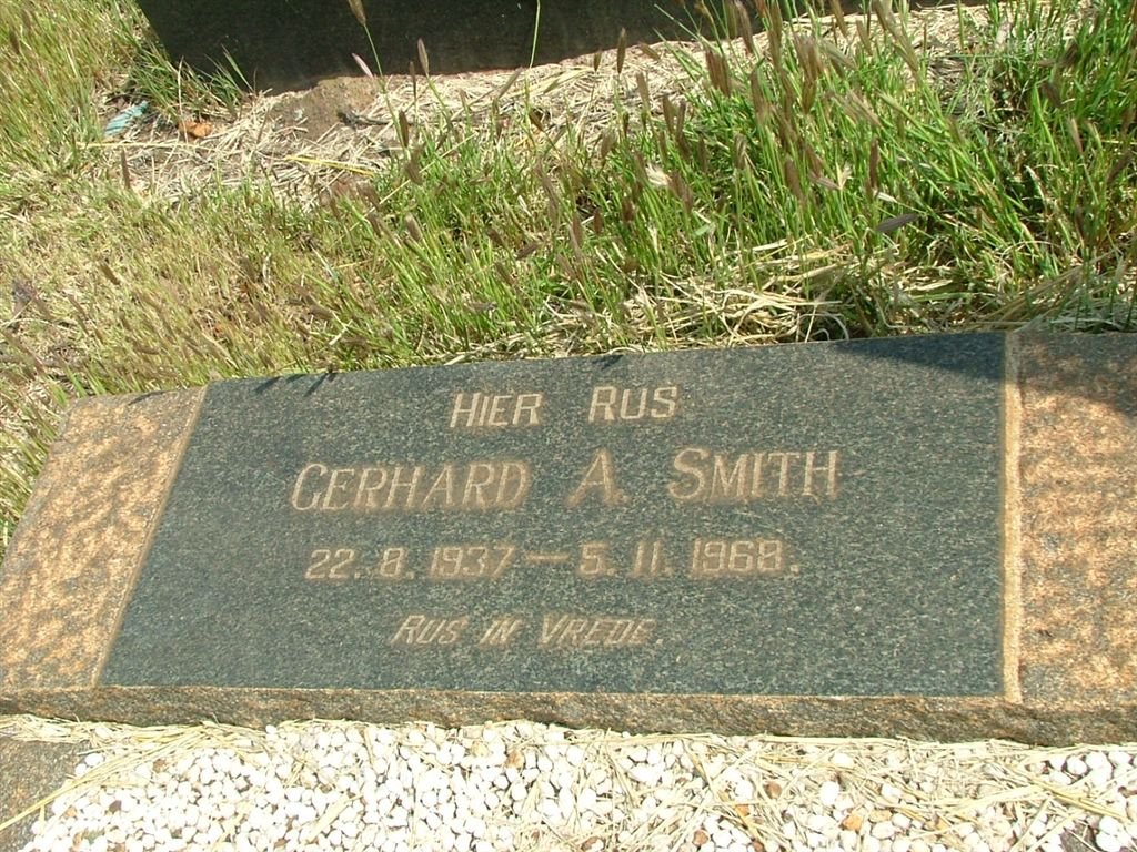 SMITH Gerhard A. 1937-1968