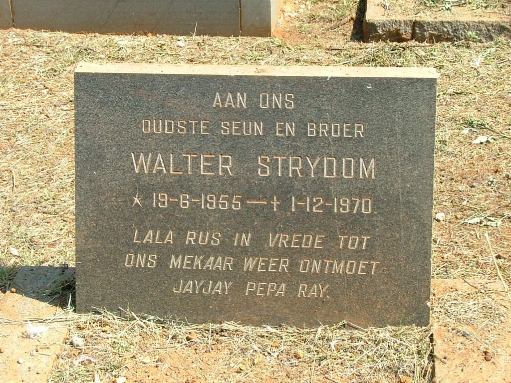 STRYDOM Walter 1955-1970