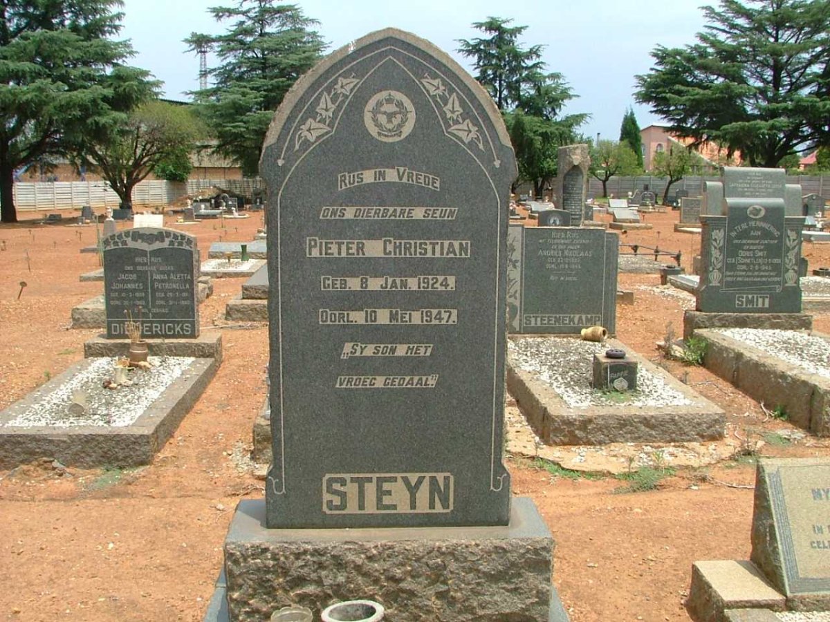 STEYN Pieter Christian 1924-1947