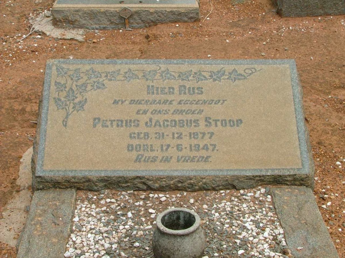 STOOP Petrus Jacobus 1877-1947
