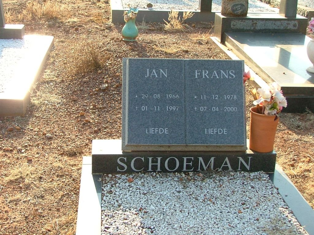 SCHOEMAN Jan 1966-1997 :: SCHOEMAN Frans 1978-2000