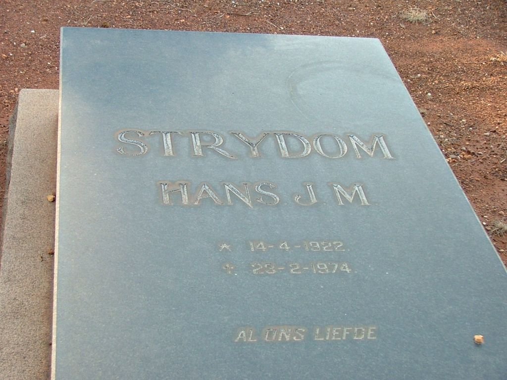 STRYDOM Hans J.M. 1922-1974