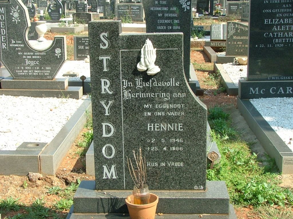 STRYDOM Hennie 1946-1996